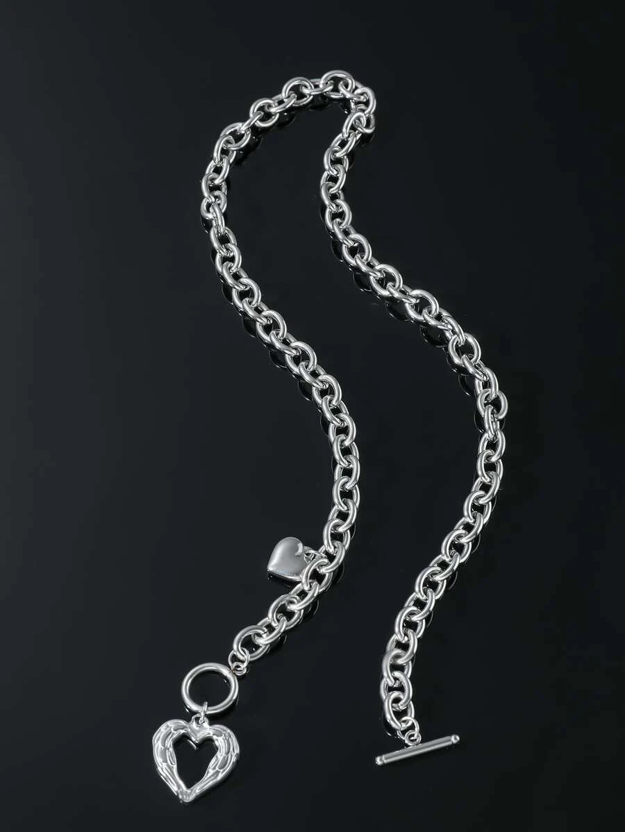 ผู้ชาย สร้อยคอ จี้ หัวใจ หัวเข็มขัด OT kk-148