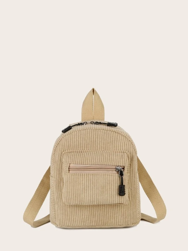 กระเป๋าเป้ผ้าลูกฟูกด้านหน้า  ll-34