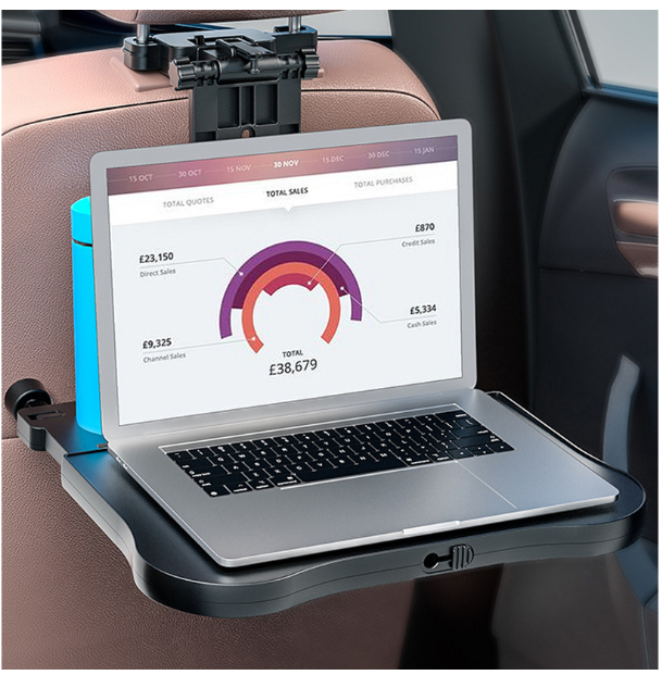 GX18-ถาดอาหารในรถ,ที่วางแก้วในรถยนต์ โต๊ะทานอาหารในรถด้านหลัง, ที่วางแล็ปท็อป, ที่วางแล็ปท็อป, โต๊ะทำงาน, กินเครื่องดื่มทำงาน, ถาดที่นั่ง