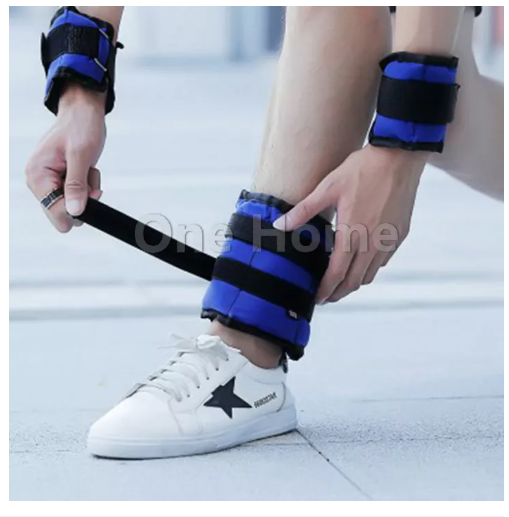 DK96-ถุงทรายถ่วงน้ำหนัก สำหรับข้อมือ ข้อเท้า 1 คู่ ถุงทรายถ่วงขา Ankle Weight Sandbag 1kg