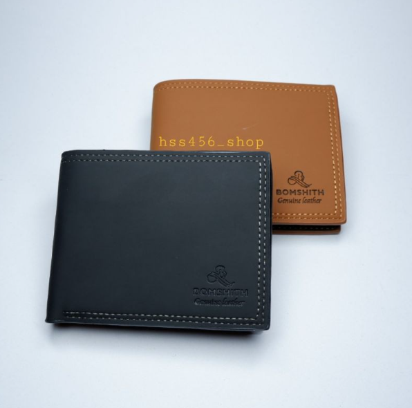 RAY43-กระเป๋าสตางค์ผู้ชาย Bomshi ขนาดเล็ก #K-001 นิ่ม