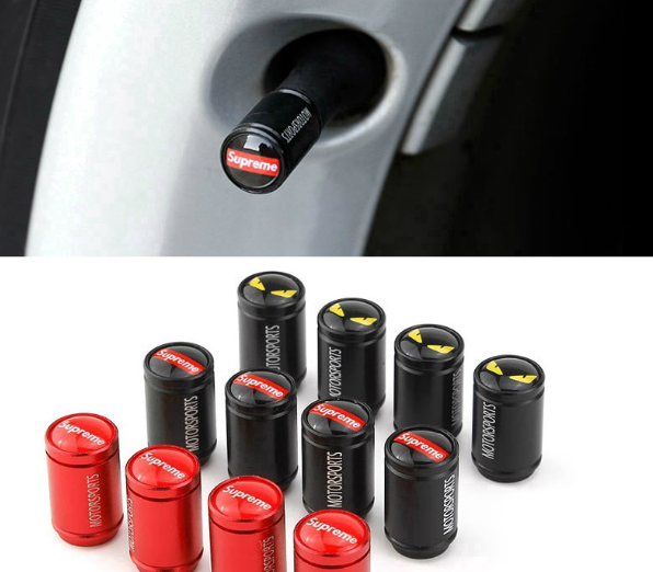 GX170-Supreme วาล์วยางรถยนต์ ฝาครอบแก๊ส อะลูมิเนียมโลหะผสมวาล์วแกนหมวก วาล์วฝาครอบประเภทสากล