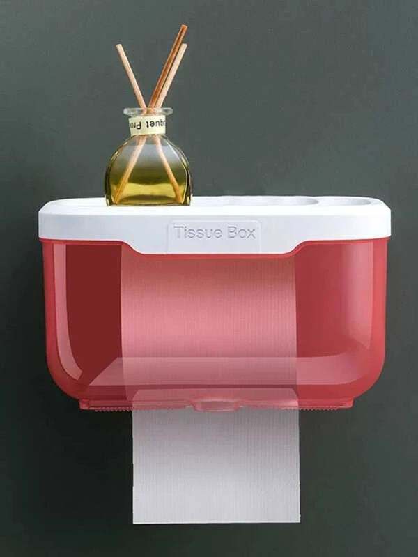 กล่องทิชชู่ ติดผนัง เนื้อเยื่อ โปร่งใส สำหรับ บ้าน 1 ชิ้น nn-57