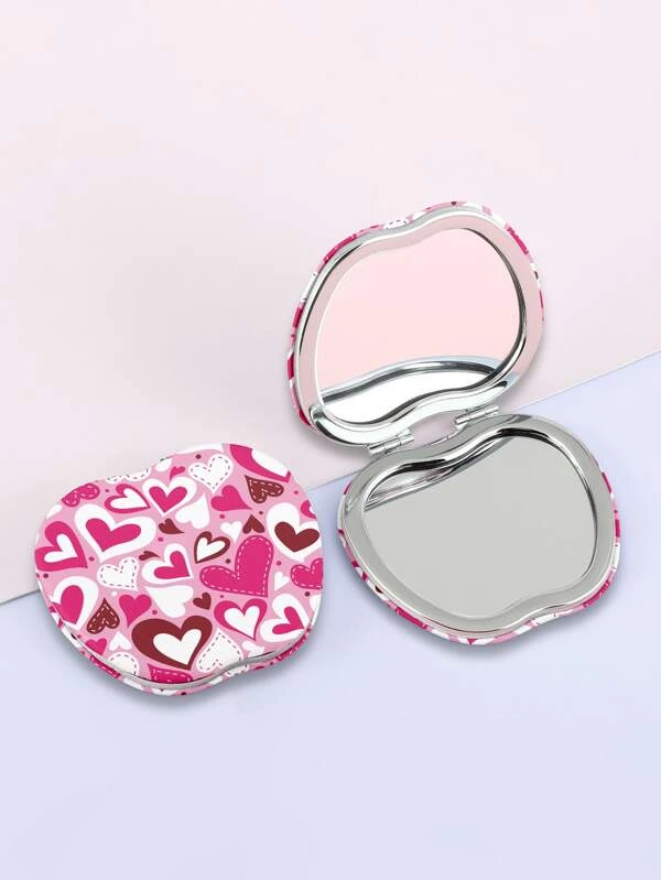 กระจกเงา ลาย หัวใจ แอปเปิ้ล ออกแบบ 1 ชิ้น  k-12