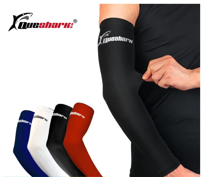 ก85#Queshark ปลอกแขนป้องกันแดด ป้องกันยูวี สำหรับทำกิจกรรมกลางแจ้ง