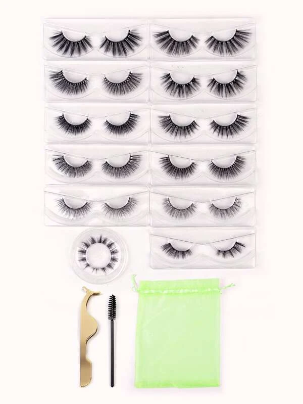 15 ชิ้น ผสมสไตล์ ขนตาปลอม เซ็ต  g-54