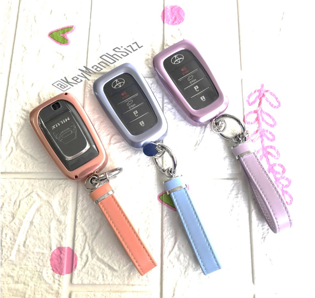 K13-เคสโลหะรีโมทรถ Toyota Fortuner Legender 2021 Female แบบ 2 ชั้น Alphard, Vellfire Camry 2015-18 Majesty, Hilux Revo Rocco