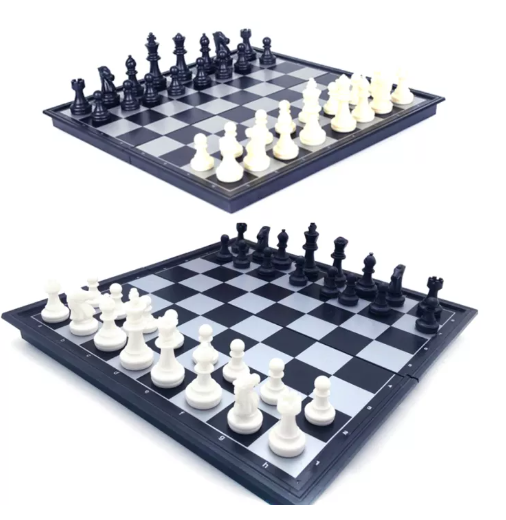 N23-Galelookหมากรุกแม่เหล็กหมากรุกสากลแม่เหล็ก Black&White Magnetic Chess ของเล่น เด็ก