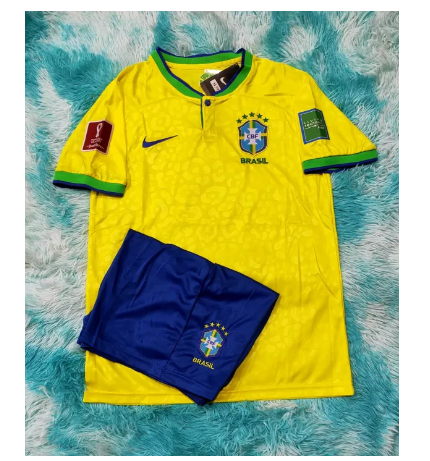FJ70-ชุดกีฬาทีมชาติ บราซิล ชุดกีฬาฟุตบอลผู้ใหญ่เสื้อพร้อมกางเกงสินค้าพร้อมจัดส่งนะคะ