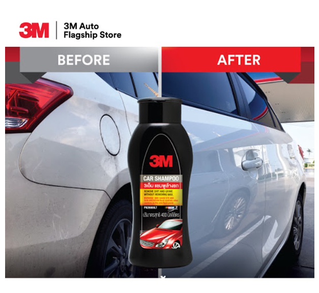 AC41-3M Set แชมพูล้างรถ Car Shampoo ขนาด 400ml. PN39000LT + เคลือบยางรถยนต์ PN39042LT + เคลือบกระจก PN08889LT