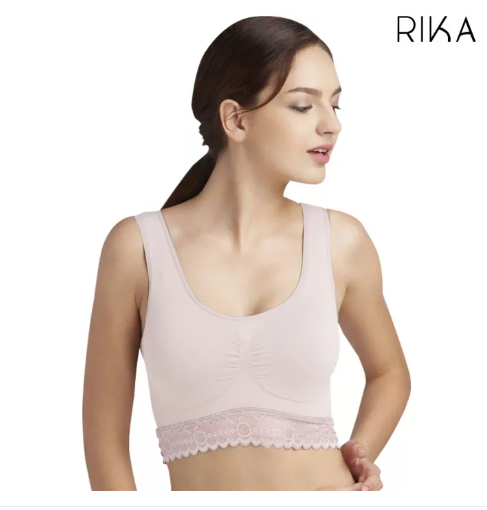 BRA74 RIKA SEAMLESS Crop Bra (Anti - Bacteria ) FV1C04: