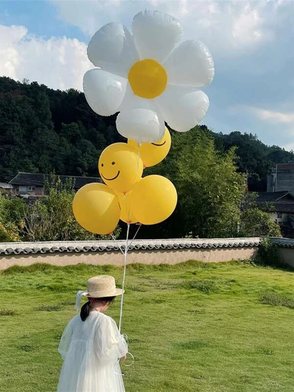 ชุดลูกโป่ง ยิ้ม & การออกแบบ ดอกไม้ 5 ชิ้น p-36