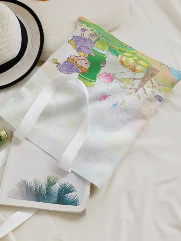 กระเป๋าช้อปปิ้ง พิมพ์ ฟิกเกอร์ b-20