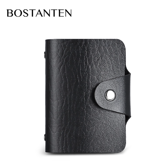 TOP81-BOSTANTEN ซองใส่การ์ด หนัง PU แบบพกพา