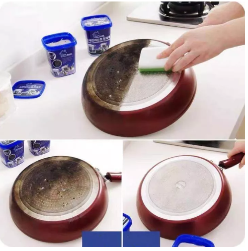 KIT16-SHT ครีมขัดคราบอเนกประสงค์ ขัดเครื่องครัว ขัดหม้อ ขัดล้อแม็กซ์ พื้นผิวสแตนเลส ครีมขัดสแตนเลส ครีมขัดหม้อกระทะ 500 กรัม