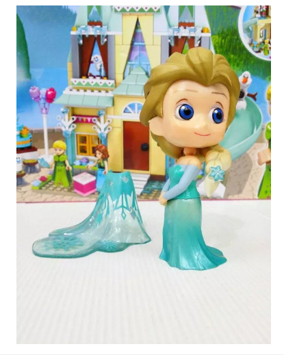 ONE85-น่ารัก น่ารัก งานสวย ต้อนรับ Disney Frozen On Ice SD ELSA DRESS SET AVTION FIGURE น่ารัก มว๊ากก Action Figure Model ขนาด 13×10×21.5 cm