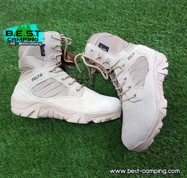 PE92-รองเท้า DELTA TACTICAL BOOTS DESERT HI ZIPPER รองเท้าเดลต้า,tactical