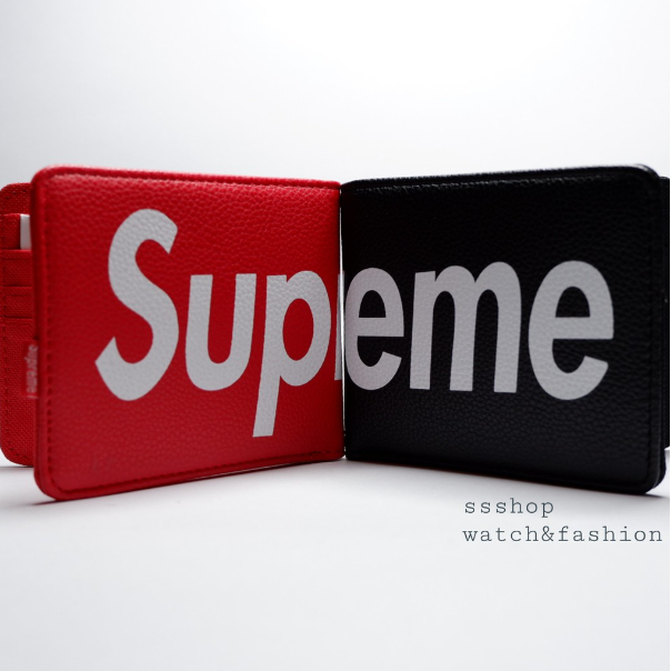 RAY30-กระเป๋าสตางค์ ผู้ชาย supreme ไซส์เล็ก #W002