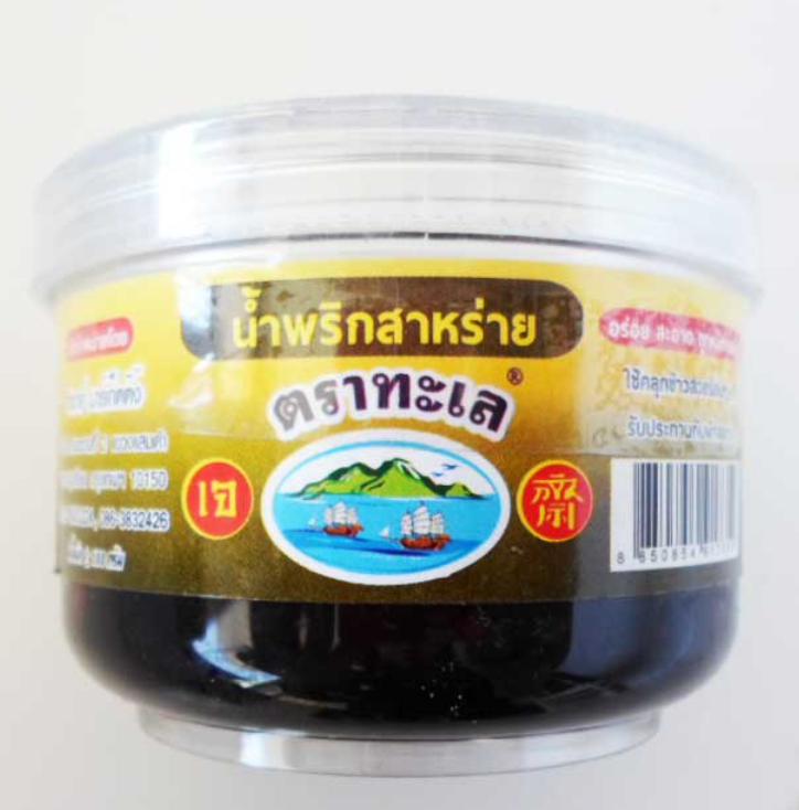 FD72-น้ำพริกสาหร่ายเจ ตราทะเล 100กรัม