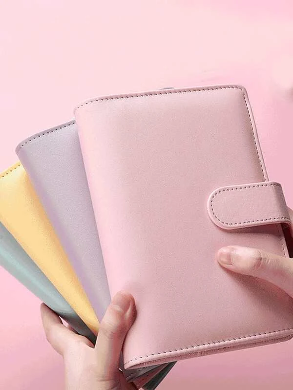 ปกหนังสือ 1 ชิ้น หลากสี สันห่วง และ กระเป๋าเอกสาร สันห่วง 6 ชิ้น f-4