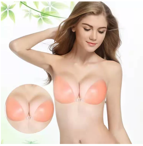 BRA41 บราปีกนก บราซิลิโคน บราดันทรง ดูมๆ กาวแน่น ติดทน กันน้ำ สินค้าไม่รวมสาย (ไม่มีกล่อง)