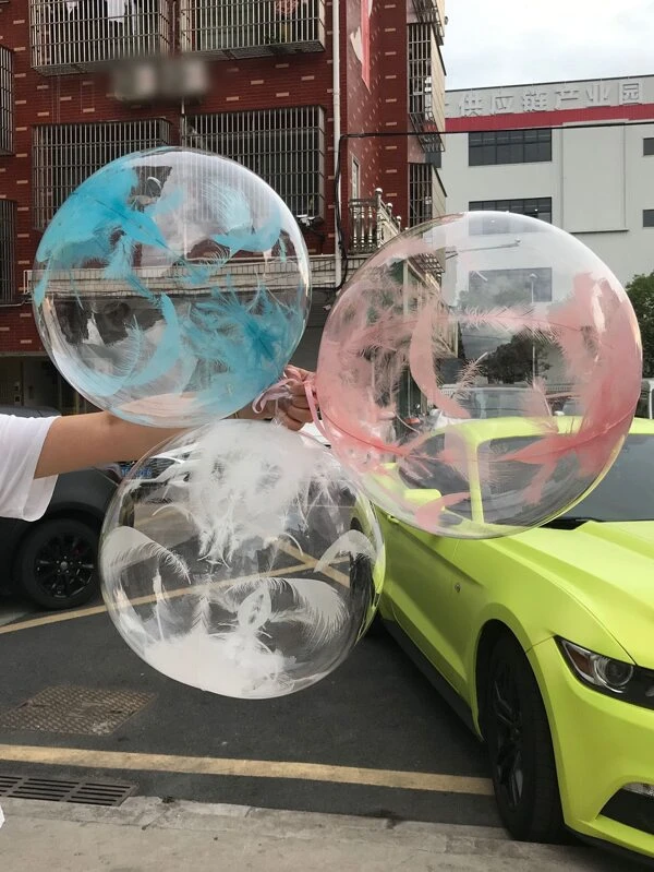 บอลลูน 3 ชิ้น ลายขนนก p-94