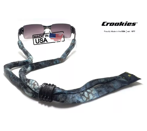 (ว#057) สายคล้องแว่นตา Croakies รุ่น Suiter XL Poly Kryptek Neptune
