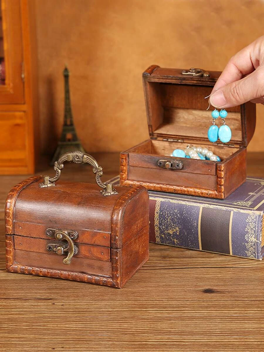 กล่องเก็บเครื่องประดับ การออกแบบ วินเทจ 1 ชิ้น i-14