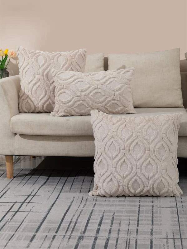 หมอนอิง ไม่มีฟิลเลอร์ ประดับพู่ 1 ชิ้น a-17