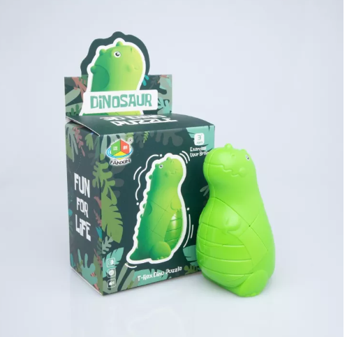 N08-รูบิค ไดโนเสาร์ 2x2x3 FanXin Diplodocus Dinosaur Cube ของเล่นไดโนเสาร์ รูบิค3x3x2