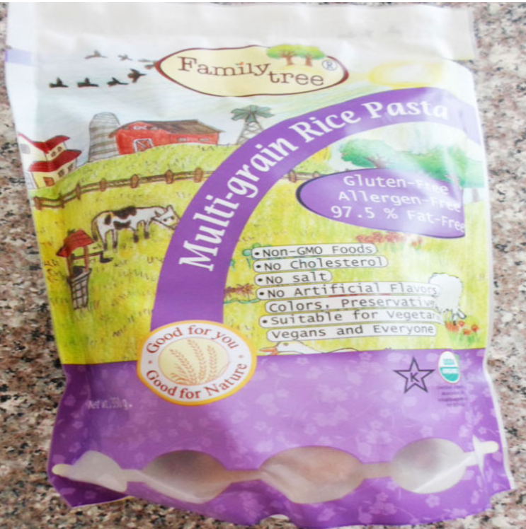 FF48-พาสต้าข้าว5สีรูปหอยแฟมิลี่ทรี(350g)