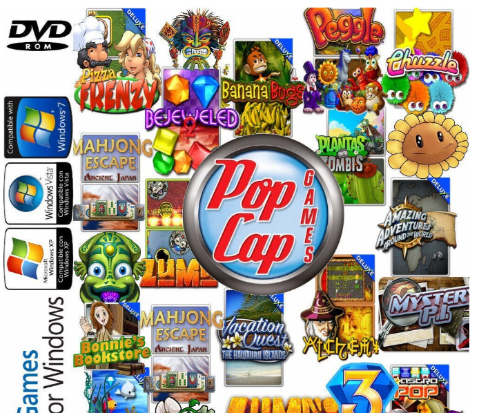 ROM66-PopCap Games Full Set Murah (Plant,Zombie, Insaniquarium, Zuma)