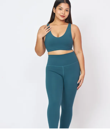 SF43-Polycra Leggings (Sage) - เลคกิ้งสีเขียวเข้ม / กางเกงออกกำลังกาย กางเกงกีฬา