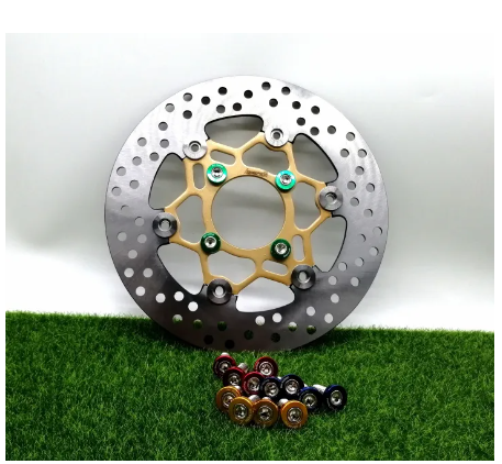 FU187-จานเบรค จานดิส ขายพร้อม +น็อตขันจานดีส เบอร์12 จานดีสเบรค สำหรับรุ่น HONDA wave110i msx (jupiter)จานสร้าง ใด้1ชุด