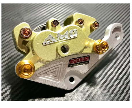 FU144-ปั้มล่าง 4 พอต (เล็ก)SONIC โซนิค + ขาจับปั้มคาลิปเปอร์ จานเดิมโช้คเดิม + น็อต 2ตัว(8*20) อะไหล่แต่งมอร์ไซค์