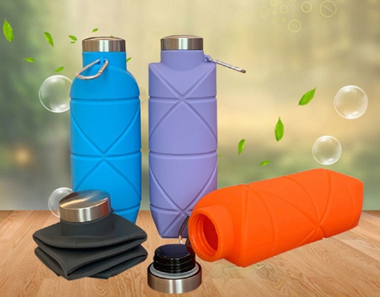 Z07-ถ้วยน้ำซิลิโคน พับได้ พกพาสะดวก เหมาะสำหรับการออกกำลังกายโยคะกีฬากลางแจ้ง ถ้วยน้ำซิลิโคน700มล