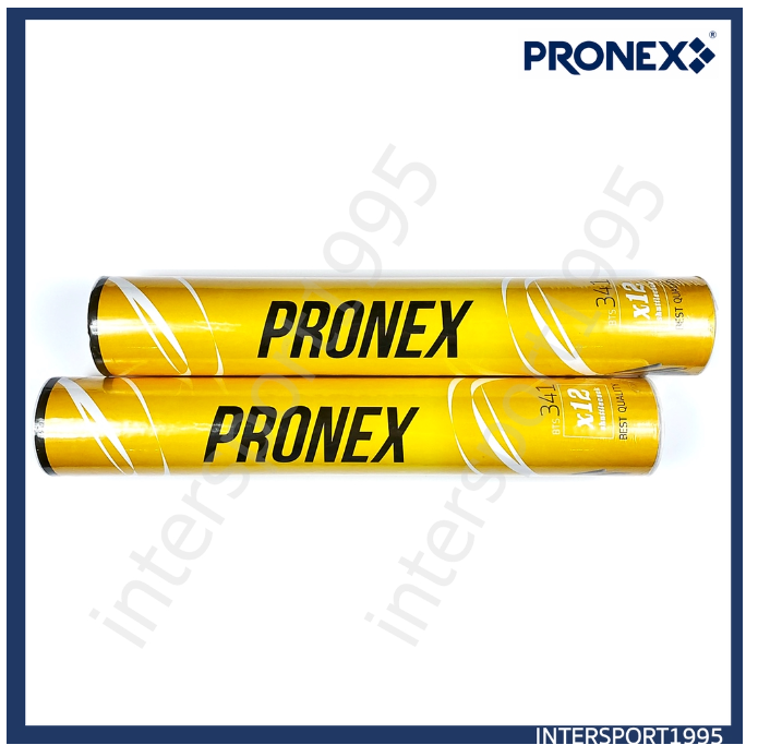 ก28#ลูกแบด ลูกแบดมินตันขนไก่ PRONEX รุ่น BTS-341 จุกโฟม หลอดเหลือง(1หลอด)