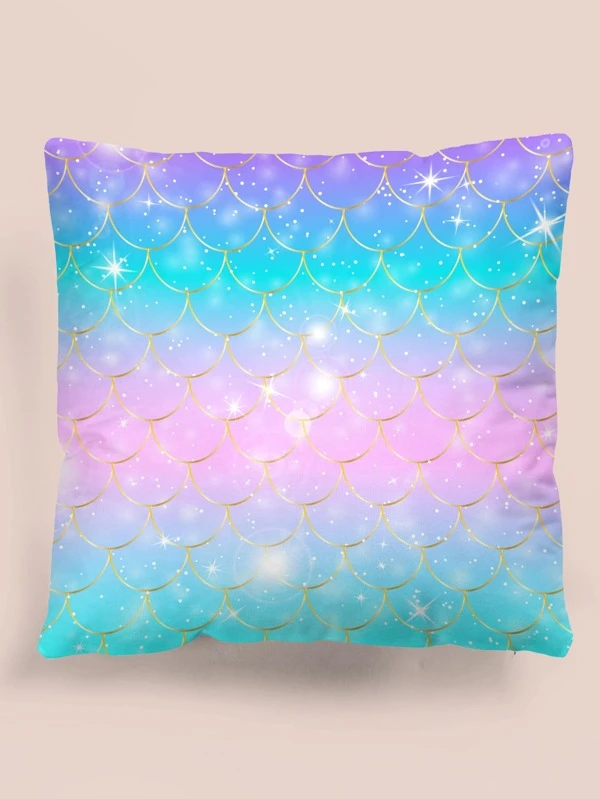 หมอนอิงสำหรับเด็กเกล็ดปลาไม่มีฟิลเลอร์ a-57