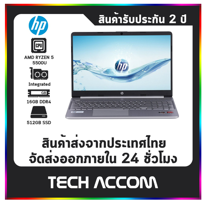 น16 NOTEBOOK (โน้ตบุ๊ค) HP 15S-EQ2068AU (SILVER)