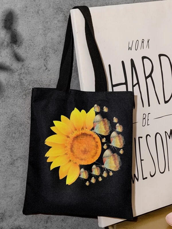 กระเป๋าช้อปปิ้ง ลาย ดอกทานตะวัน n-48