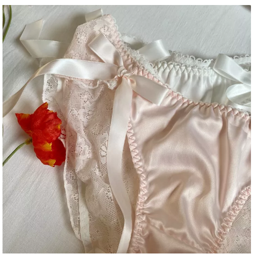 PAN53 กางเกงชั้นในสายริบบิ้น MAQuillAGE เซ็กซี่เปิดสาวเอวต่ำกางเกงในผ้าก๊อซตาข่ายสไตล์ญี่ปุ่นกึ่งใสกางเกงในสามเหลี่ยม