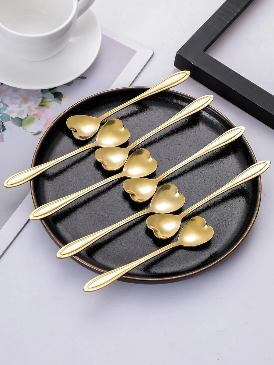 ช้อน รูปหัวใจ 8 ชิ้น hh-83