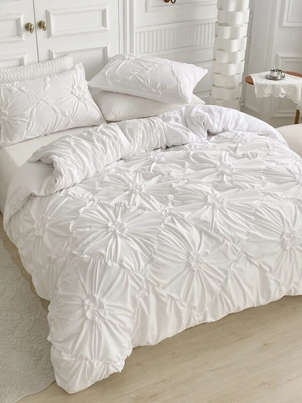 ชุดปลอกผ้านวม ไม่มีฟิลเลอร์ สีพื้น บิดเกลียว t-94