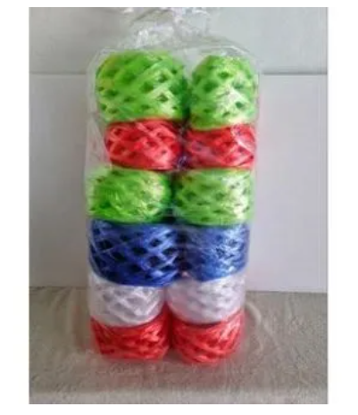 PO38-เชือกฟาง เชือกฟางคละสี เชือกผูกทั่วไป ตราเด็ก