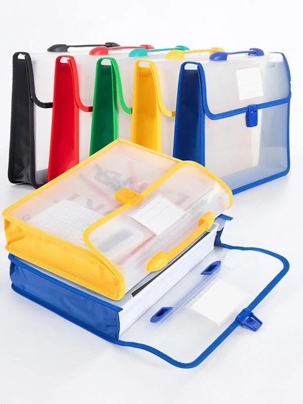 แฟ้มโฟลเดอร์ ขยายได้ สีสุ่ม 1 ชิ้น f-24