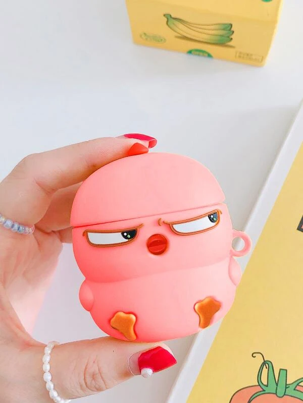 เคส เหมาะกับ Airpods การออกแบบ การ์ตูนไก่ 3D e-76