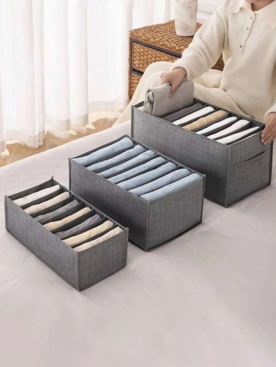 1 ชิ้น กระเป๋าเก็บกางเกง 9 กริด ตะกร้าเก็บกางเกง gg-63