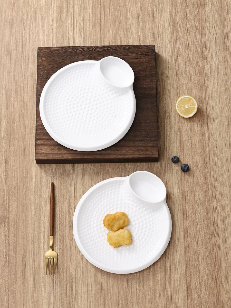 จาน 1 ชิ้น มีเท็กซ์เจอร์ สองช่อง ff-30