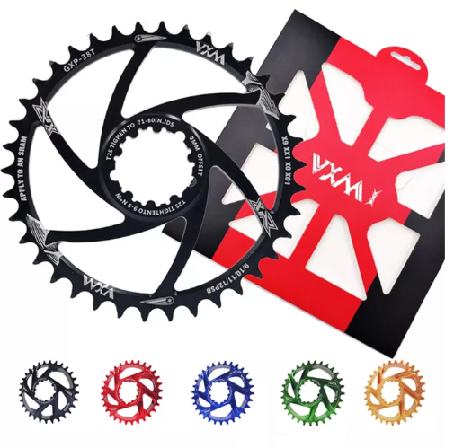 DK51-จานหน้าจักรยาน,จานหน้าสำหรับ Sram Gxp Crankset จักรยานเสือภูเขา MTB กว้างแคบ32T/34T/36T/38T Crown เฟืองจักรยาน11/12 S Nx Sx Xx Xo Gx Gxp12แผ่นดิสก์เดี่ยว
