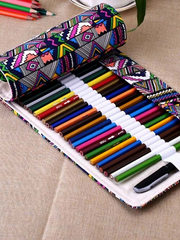 กระเป๋าดินสอ ลาย วินเทจ ห่อ 1 ชิ้น  g-54